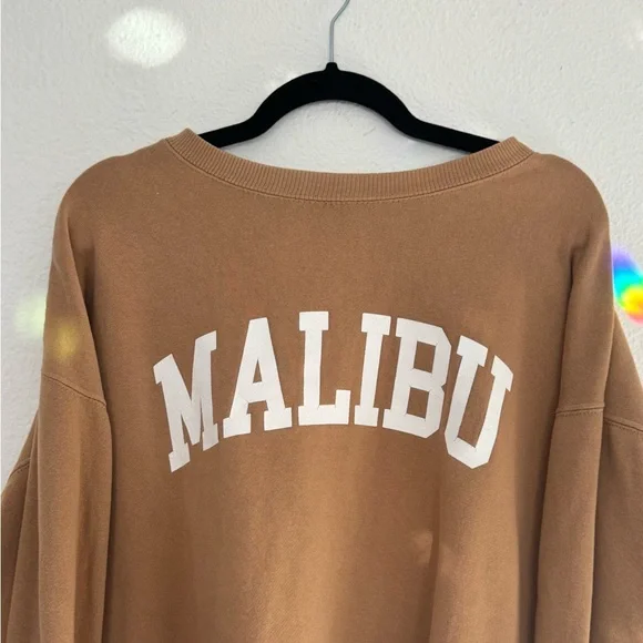 Malibu sweatshirt in brown - super soft and oversized fit, size L - Picture 2 of 3
